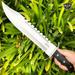 16.5 GATOR BOWIE Full Tang HUNTING Survival Fixed BLADE Knife