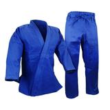Judo Gi Uniform Single Weave Kimono Cut by Olympic Standards Blue Uniform