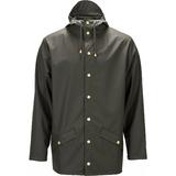 RAINS Unisex Glossy Jacket Raincoat Green XX-Small/X-Small