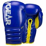 S4 Sentinel Lace Pro Leather Gel Boxing Gloves - Authentic Blue