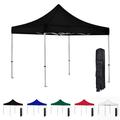 Black 10x10 Instant Canopy Tent - Commercial-Grade Aluminum Frame - Water Resistant Canopy Top - Includes Wheeled Canopy Bag and Premium Stake Kit (5 Color Options)