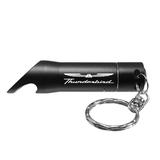 Ford Thunderbird Black LED Flashlight Bottle Opener Key Chain