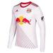 Adidas MLS Soccer Men s New York Red Bull Onfield Finished Home Jersey White