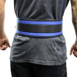 Shelter 244-M 4 in. Last Punch Nylon Power Weight Lifting Belt & Back Support Belt Blue - Medium