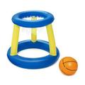 Binpure Inflatable Basketball Stands Float Basketball Stand PVC Pool Hoop and Basketball for Kids Adults