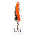 Double X Tackle Pot-o-gold Bass & Trout Spoon Fishing Lure Hammered Nickel/Fluorescent Red Spots 1/4 oz. Fishing Spoons