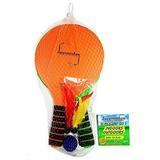 Funsparks JM1100Jazzminton Lite 2 In 1 Paddle Ball Game - All-Season Indoor/Outdoor Racquet Game For Active Play