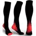 1 2 3 6-Pair Recover Compression Socks for Men and Women Knee High - made for running athletics and travel