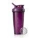 BlenderBottle Classic 28 oz Plum Shaker Cup with Flip-Top and Wide Mouth Lid