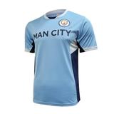 Icon Sports Men Manchester City Licensed Soccer Poly Shirt Jersey - Custom Name and Number - -02 XL