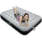 Enerplex Luxury 9 Inch Twin Air Mattress With With High Speed Pump Grey