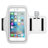 Running Armband for iPhone 11 Pro Max - Sports White Gym Workout Case Cover Band Arm Strap Reflective Water Resistant Z7Z