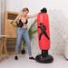 MUTOCAR Fitness Punching Bag Heavy Punching Bag Inflatable Punching Tower Bag Children Fitness Play Adults De-Stress Boxing Target Bag Red