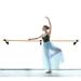 Athletic Bar Ballet Barre 8 FT Long Single Bar Black 2.0 Diameter Fixed Height Wall Mount Ballet Barre System Traditional Wood Home or Studio Ballet Bar Dance and Stretch Bar Dancing/Stretching