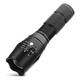 LED Tactical Flashlight Super Bright High Lumen XML T6 LED Flashlights Portable Outdoor Water Resistant Torch Light Zoomable Flashlight with 5 Light Modes 1 Pack