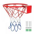 Breakaway Basketball Rim Indoor/Outdoor Basketball Rim Hoop Heavy Duty Basketball Net Replacement - All Weather Anti Whip Fits Standard Indoor Or Outdoor Rims 12 Loops