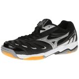New Mizuno Wave Rally 5 Volleyball Shoes Black/Silver Women s Size 6