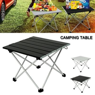 Outdoor Portable Folding Aluminum Table Lightweight Camping Picnic with Bag