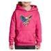 IWPF - Big Girls Hoodies and Sweatshirts - American Flag Eagle USA