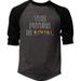 Men s The Future Is Equal KT T16 Charcoal/Black Raglan Baseball T-Shirt Small Charcoal/Black