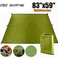MDHAND Outdoor Hammock Tent Tarp Shelter Rain Sun Shade Camping Portable Picnic Pad Mat Green
