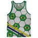 World Cup Brazil Soccer Ball Adult Mesh Jersey White-Kelly MD