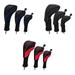 TINKER Golf Head Covers 3pcs Set Driver Fairway Wood Headcovers Interchangeable Headcovers For Golf Club Fits All Fairway and Driver