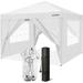 SANOPY 10 x10 Outdoor Canopy Tent Waterproof Pop Up Backyard Canopy Portable Party Commercial Instant Canopy Shelter Tent Gazebo with 4 Removable Sidewalls & Carrying Bag for Wedding Picnics Camping