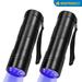 Black Light UV Flashlight 12 LED Urine Detector For Dog/Cat/Pet Urine & Dry Stains and Bed Bug On Carpets/Rugs/Floor Matching with Pet Odor Eliminatorï¼ˆ2 pcs)