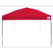 Impact Canopy 10 x 10 Canopy Tent UV Coated Black Steel Framed Pop Up Tent Includes Roller Bag Red