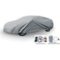 Weatherproof Car Cover Compatible with Nissan GT-R 2020 - 5L Outdoor & Indoor - Protect from Rain Snow Hail UV Rays Sun & More - Fleece Lining - Includes Anti-Theft Cable Lock Bag & Wind Straps