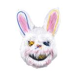 wsevypo Creepy Rabbit Facewear with Illuminated LED Lights for Halloween