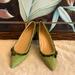 J. Crew Shoes | J. Crew Italian Suede Mint Green Flat Shoes Size 7 | Color: Green | Size: 7