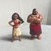 Disney Toys | Disney Moana Tui Small Pvc Figures S/2 Cake Topper | Color: Red/Tan | Size: Osg