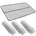 Quickflame Porcelain Cooking Grid & 3x Stainless Steel Heat Tents, Charbroil Classic 3-Burner Grill | 0.25 H x 14 W x 26 D in | Wayfair QFG202143