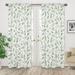 Sweet Jojo Designs Floral Semi-Sheer Rod Pocket Curtain Panels Polyester in Green/Blue/White | 84 H in | Wayfair Panel-Botanical