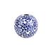 Viva by Vietri Santorini Flower Round Vase Ceramic in Blue/White | 5.25 H x 5.25 W x 5.25 D in | Wayfair VSAN-003081