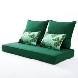 Dakota Fields Indoor/Outdoor Seat/Back Cushion Polyester in Green | 4 H x 46.6 W x 24 D in | Wayfair C2FA5F3B82AD4F678DF44DE12186401C