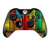 Skins Decals For Xbox One / One S W/Grip-Guard / Colorful Wood Pattern