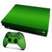 Skins Decal Vinyl Wrap for Xbox One X Console - decal stickers skins cover -Lime Green carbon fiber look