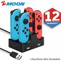 AC Charger for Nintendo Switch 4 in 1 Joy-Con Charging Dock Station with 2 USB Charge Ports Compatible with Nintendo Switch JoyCon 1-4pcs Controller Console Accessories