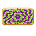 Nintendo 2DS XL Skin Decal Vinyl Wrap - Purple Green Hippy Trippy Psychedelic Motion swirl