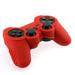 Silicone Rubber Skin Cover Protector Case for Playstation 3 PS3 Controller (Red)