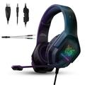 Gaming Headset for PC/PS4/PS5/Xbox One/Nintendo Switch EEEkit Surround Sound Over Ear Headphones with Noise Canceling Mic Memory Earmuffs 3.5mm Gaming Headset for Computer Tablet Mac Laptop