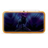 Nintendo 2DS XL Skin Decal Vinyl Wrap - Wolf in glowing purple background