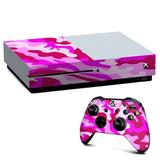 Skins Decal Vinyl Wrap for Xbox One S Console - decal stickers skins cover -pink camo camouflage