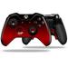 Smooth Fades Red Black - Decal Style Skin fits Microsoft XBOX One ELITE Wireless Controller (CONTROLLER NOT INCLUDED) by WraptorSkinz