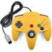 N64 Gaming Classic Controller LUXMO Retro N64 Gaming Gamepad Joystick Double Colored Joypad for N64 System Home Video Game Console(Yellow+Blue)