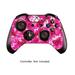 Skins Stickers for Xbox One Games Controller - Custom Orginal Xbox 1 Remote Controller Wired Wireless Protective Vinyl Decals Covers - Leather Texture Protector Accessories -Digicamo Pink