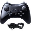 LUXMO Wii U Pro Controller Wireless Rechargeable Bluetooth Dual Analog Controller Gamepad for Wii U with USB Charging Cable